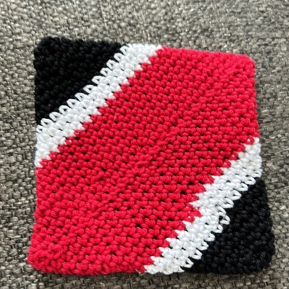 UGA Coaster-Signature red and black with a touch of silver for silver britches - Picture 2 of 4